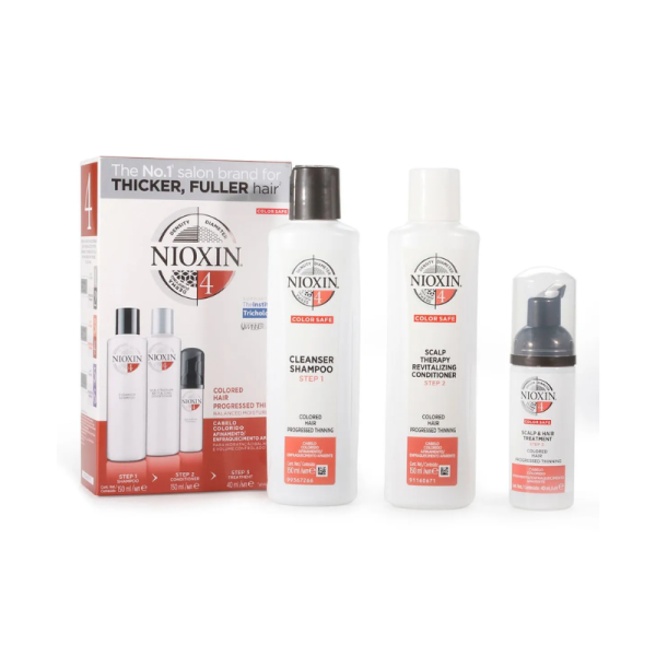 NIOXIN KIT ANTI CAIDA SISTEMA #4 PARA CABELLO NATURAL CON CAIDA EXCESIVA 300ML